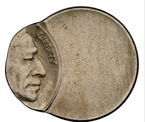 Buffalo Nickel Struck 65% Off Center NGC MS62*Mint Error* Cover