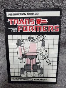 Red Alert Instruction Manual Booklet 1985 Hasbro G1 Transformers #2 - Picture 1 of 1