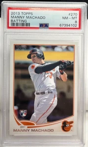 Manny Machado 2013 Topps RC Batting #270 - PSA 8 Nm-Mt - Orioles/Padres - Bild 1 von 2
