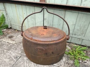 kenrick 4 gallon cast iron traveller fire cooking swing pot - Picture 1 of 3
