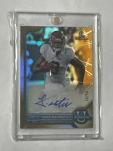 2022 Bowman U 🔥🔥🔥John Metchie III Gold Refractor Auto! /50 Alabama! - Picture 1 of 2