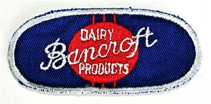Rare Bancroft Dairy Products Milk Farm Delivery Uniform Hat Patch 1950s NOS - Picture 1 of 2