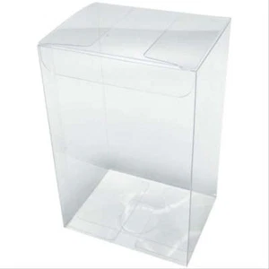 100 Pack of 5x8cm Clear PVC Plastic Folding Packaging Small rectangle/square Box - Picture 1 of 7