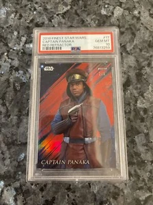2018 Finest Star Wars Captain Panaka Red Refractor #17 2/5 PSA 10 GEM MINT - Picture 1 of 2