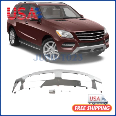 For Mercedes Benz ML350 2012-2015 ML250 2015 Front Lower Bumper Molding Chrome Foto 1 de 4