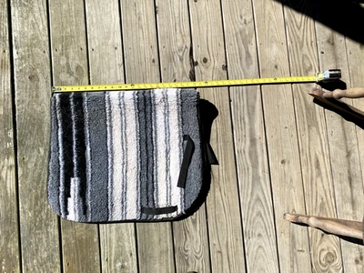 Almohadilla de sillín inglesa Apache Cool Back, gris, blanca y negra  Foto 1 de 3