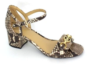 NEW MICHAEL KORS Women's Brown Snakeskin Heels Shoes Size 7 - Picture 1 of 5