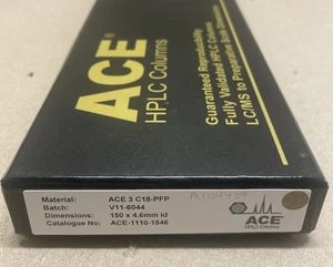 ACE 3 C18-PFP 3 μm 150 x 4,6 mm HPLC Säule ACE-1110-1546 - Bild 1 von 6