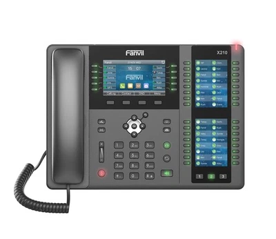 Fanvil X210 Enterprise VoIP Phone, 4.3-Inch Color Display, Two 3.5-Inch Side ... - Image 1 of 4