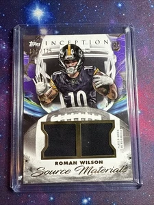 2024 Topps Inception Source Materials Purple RC #SM-RW Roman Wilson /125 - Picture 1 of 2