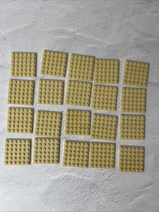 LEGO TAN LOT 20 PCS 6X6 PLATES BUILDING PIECES - Picture 1 of 7