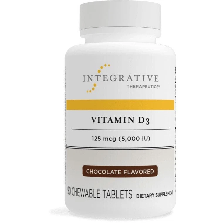 Integrative Therapeutics Vitamina D3 5.000 UI - Sabor Chocolate 90 Masticable Foto 1 de 1