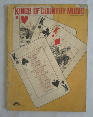 Kings Of Country Music Piano Vocal Guitar 1978 (PB) Willie Nelson, W Jennings + - Image 1 of 4