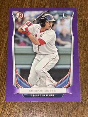 Bowman Prospects #BP109 púrpura (RC) DODGERS MOOKIE BETTS 2014 Foto 1 de 3