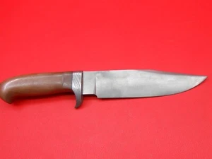 Custom Made Wootz Ingot Steel Hunting Knife Micarta Handle Leather Sheath S102 - Picture 1 of 18
