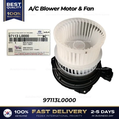 ⭐Genuine⭐ A/C Blower Motor & Fan 97113L0000 for Hyundai Sonata - Image 1 of 4