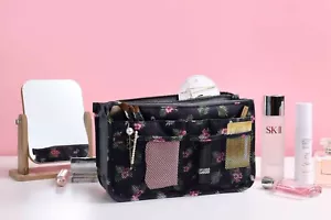 Flamingo Design Handtasche Organizer Tasche Einsatz Reise Tidy Geldbörse Makeup - Bild 1 von 19