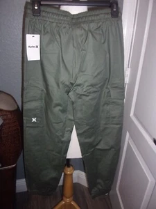 Hurley Girl's Beetle Joggers Green Size L - Picture 1 of 2