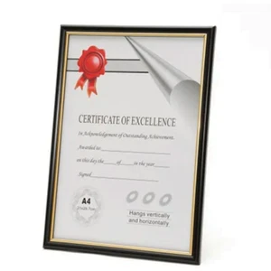 A4 Certificate Photo Frame Picture Documents Display Frames Wall Hang Home Decor - Picture 1 of 1