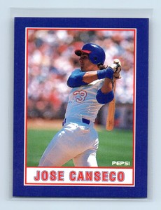 1990 Pepsi Jose Canseco Oakland Athletics #2