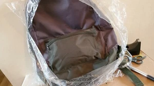 Old Navy Boys Backpack 16” Gray Olive Green BTS School Front Pocket 2018 - Picture 1 of 2