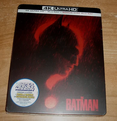 The Batman (the Batman) 4K UHD +Blu-Ray Bonus Extras New Sealed Steelbook - Image 1 of 4