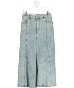 Maje Blue Denim Maxi Skirt W36 - Picture 1 of 3