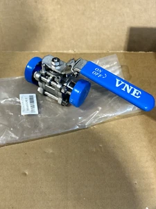 VNE EG90CC-61.0 SANITARY BALL VALVE 1" CLAMP CONNECTION 316SS 1000 WOG NEW - Picture 1 of 7