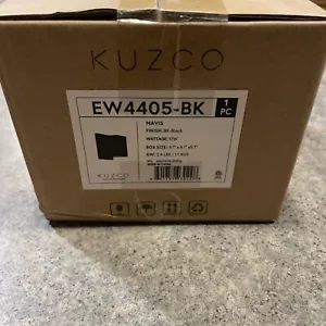 KUZCO Lighting LED 4 Inch Black Exterior Wall Sconce EW4405-BK - Picture 1 of 5