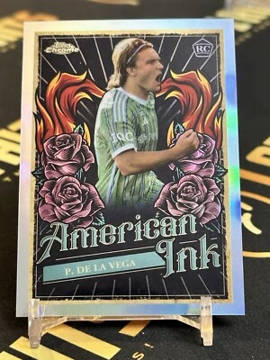 2024 Topps Chrome MLS Pedro De La Vega American Ink SSP Case Hit Seattle SP RC - Image 1 of 2
