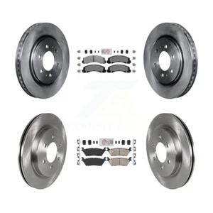 Front Semi-Metallic Rear Ceramic Pad & Brake Rotor Kit For Ford F-150 Expedition - Picture 1 of 8