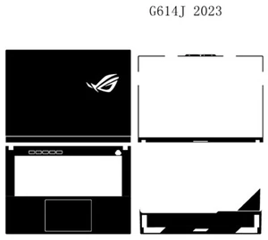 Carbon Vinyl Laptop Aufkleber Skin Abziehbilder Cover für Asus ROG G614J 2023 16 Zoll - Bild 1 von 36