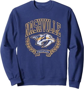 Nashville Predators Vintage Victory Navy Officially Licensed Sweatshirt - Picture 1 of 4