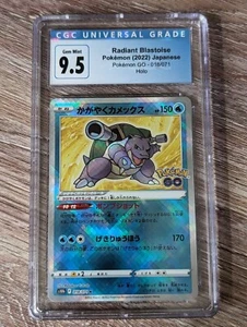 2022 Pokemon Japanese Pokemon Go Radiant Blastoise Holo #18 CGC Gem 9.5 10 - Bild 1 von 2
