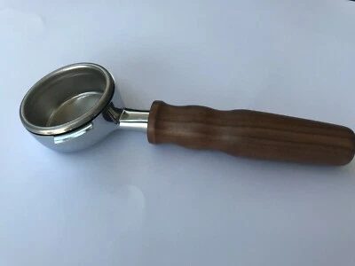 Nuova Simonelli Bottomless Wood filter holder - portafilter 21gr basket filter - Image 1 of 4