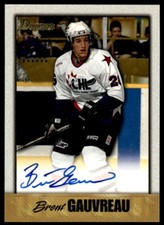 1998-99 Bowman CHL Autographs Brent Gauvreau Auto Oshawa Generals #A37