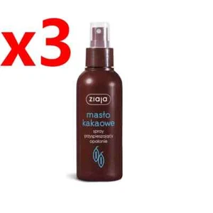 3x ZIAJA MASLO KAKAOWE SPRAY/ATOMIZER 100ml - COCOA BUTTER TANNING SPRAY x3 pcs - Picture 1 of 1