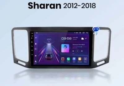 RADIO 2 DIN ANDROID PARA VOLKSWAGEN SHARAN CARPLAY RDS 1/32 GPS WIFI USB - Imagen 1 de 4