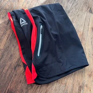 Reebok Classic Black & Red Boys Basketball Shorts - Picture 1 of 8