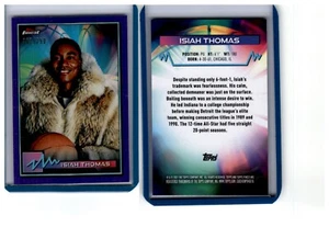 2021 Topps Finest Basketball Purple Refractor #11 Isiah Thomas Pistons /250 - Bild 1 von 1