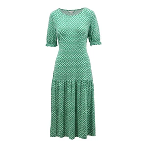 M&S Collection Jersey Printed Tie Detail Midi Tea Dress - Picture 1 of 6