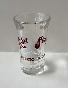 Tiro de cristal de ron vintage Ron Superior José González Clemente Mayagüez Puerto Rico - Imagen 1 de 6