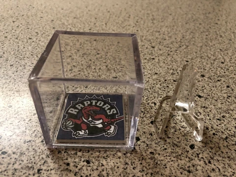 Toronto Raptors Custom Dino Logo NBA Finals Champs Basketball Ring Display Case Cover