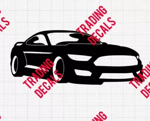 2016 FORD MUSTANG S-550 silhouette vinyl sticker Decal! - Picture 1 of 5
