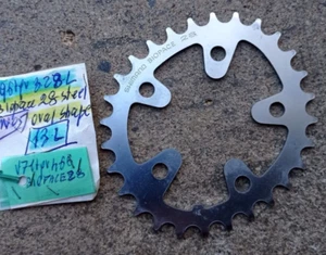 NOS SHIMANO BIOPACE 28 CHAINRING 28 TEETH CHROMED STEEL INGRANAGGIO - Picture 1 of 2