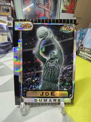 1996-97 Bowman's Best Retro Atomic Refractor Joe Dumars #TB4 Detroit Pistons  - Image 1 of 4