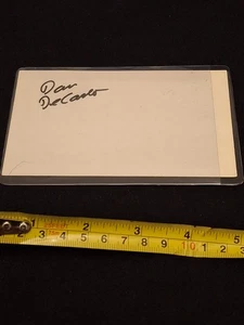 DAN DECARLO SIGNED AUTOGRAPHED 3x5 INDEX CARD CARTOONIST ARCHIE COMICS RARE NICE - Picture 1 of 2