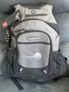 Ogio Fugitive 711113 Backpack New Laptop Audio Pocket TechSpecs Black Gray NWT - Picture 1 of 6