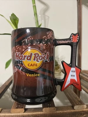 Hard Rock Cafe Venice Ceramic Coffee Tea Beer Mug Guitar Handle - Image 1 of 4