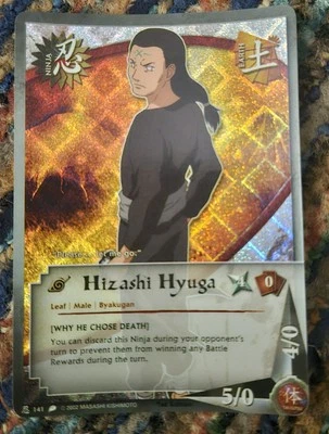 Naruto CCG 2006 Hizashi Hyuga #141 Diamond Foil 1st Edition NM - Image 1 of 2